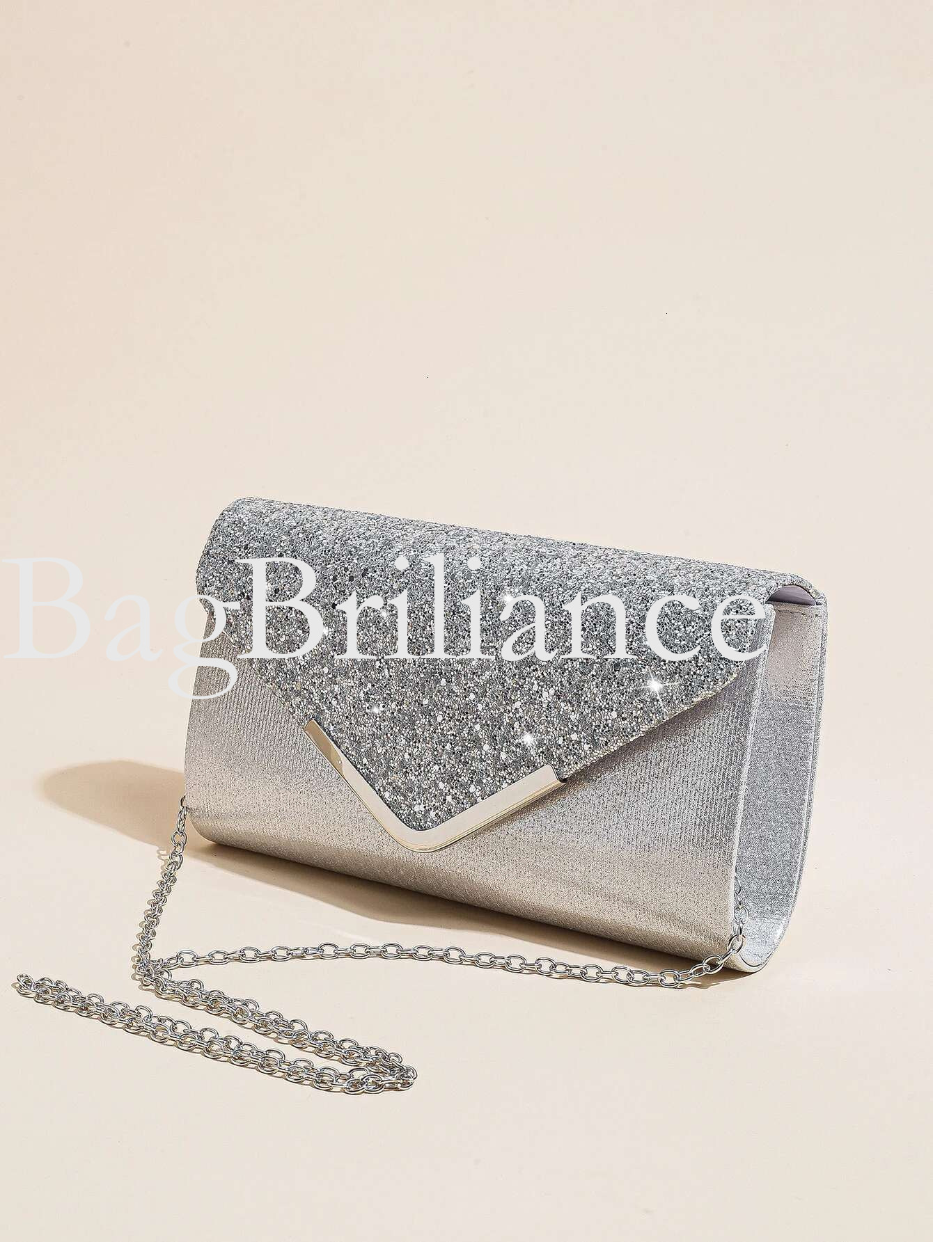 Women Evening Envelope Handbag Prom Sequin Clutch Purse chain Shoulder Cross Body Bag For Party
