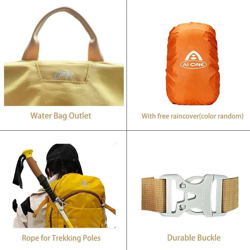 30L Portable Frame Outdoor Sport Mountaineering Backpack Lightweight Suspension Travel Climbing Hiking Bag Men