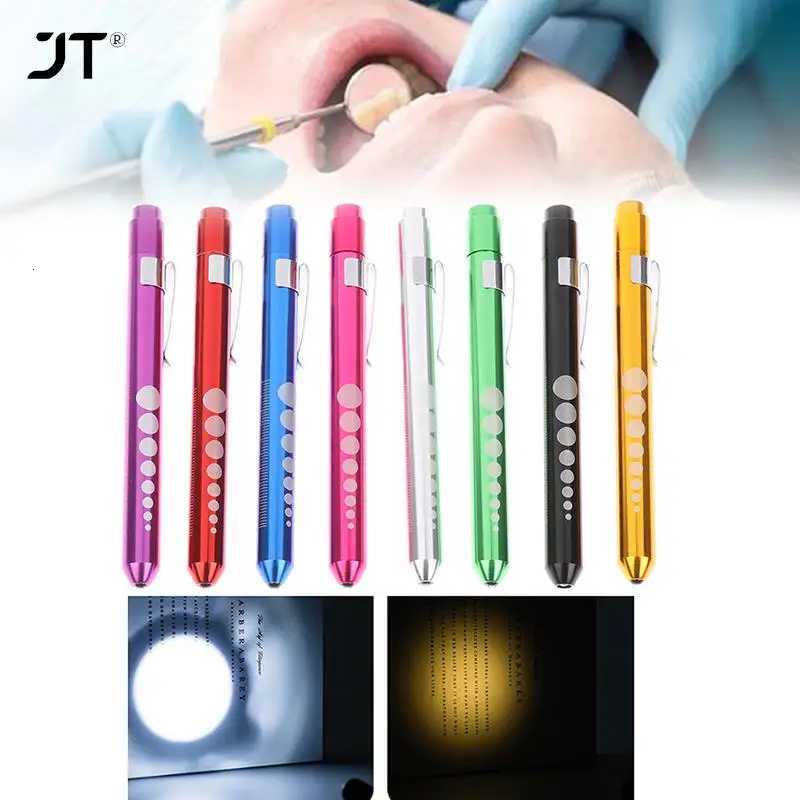 LED Flashlight Work Light First Aid Pen Light Torch Lamp Pupil Gauge Measurement Portable Medical Pen lightW251106