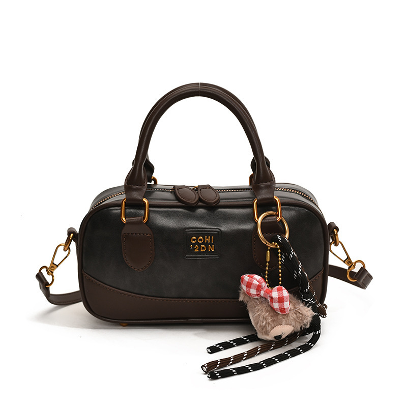 2025S Designer Women S Bag Fashion Handbag For Women Autumn Winter Bowling Stylish Contrasting Color Small Square Bag High End Crossbody Bag