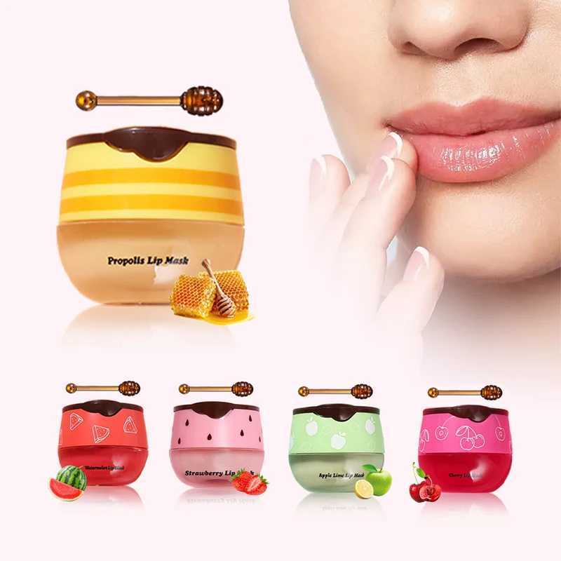 Honey Lip Sleep facial mask Night Sleep Maintenance Moisturizing Lip Gloss Bleaching Cream Nourishing Lip Care 5.5g W250407
