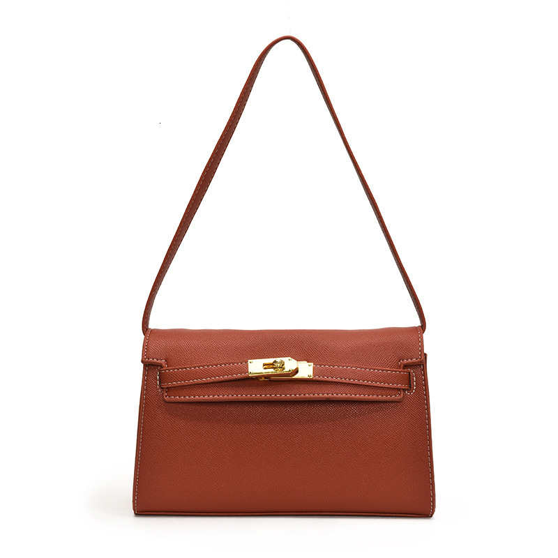 2025S Designer Women S Bag New Crocodile Pattern Single Shoulder Women S Casual Small Square Simple And Stylish Crossbody Bag Hand Held Kelly Bag