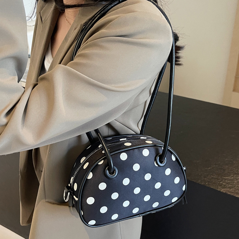 2025S Designer Women S Bag High End Small Square Niche Handheld New Polka Dot Shoulder Bag Fashionable And Simple Crossbody Women S Bag