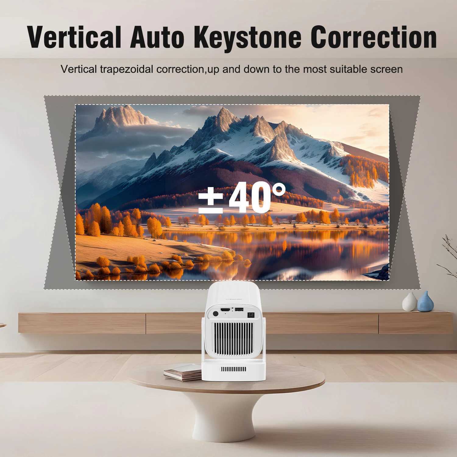 Magcubic HY310 Mini Projector for Outdoor Movies Auto Focus 1080P 330ANSI Android 11 WiFi6 BT5.4 4K with Air Mouse Voice Remote X250407