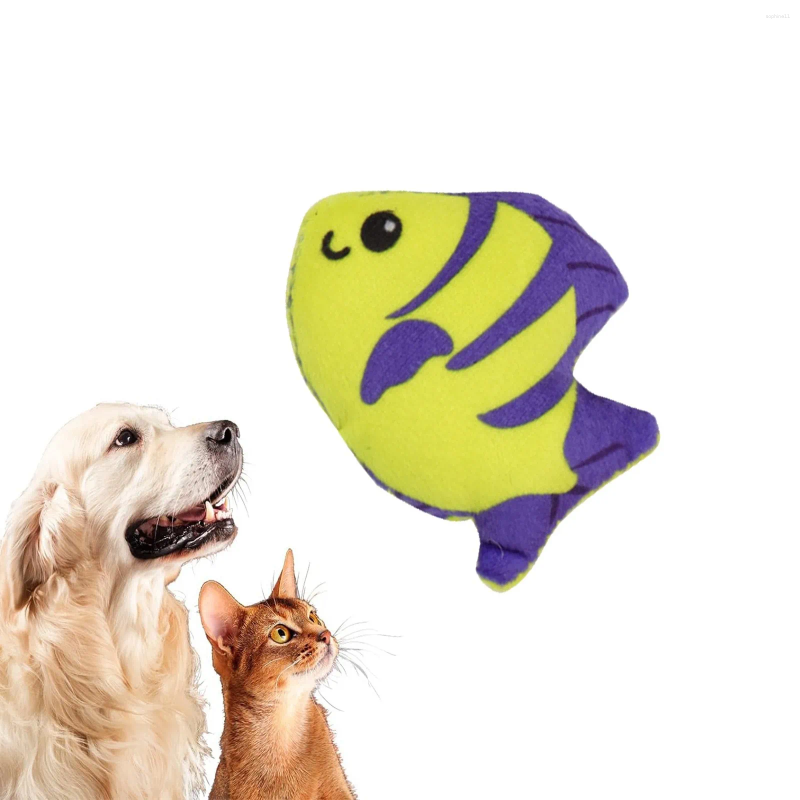 Update Soft Puppy For Teething Fish Plush Pet Toys Creative Tropical Running Compatible With Hine Exercise Heart Beat