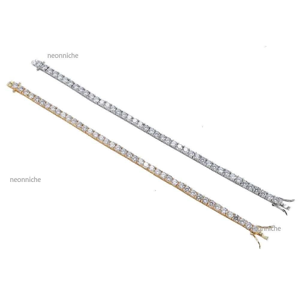 dear moissanite tennis chain 4mm jewelry Cuban k Chain Necklace Sier Moissanite Dia gift