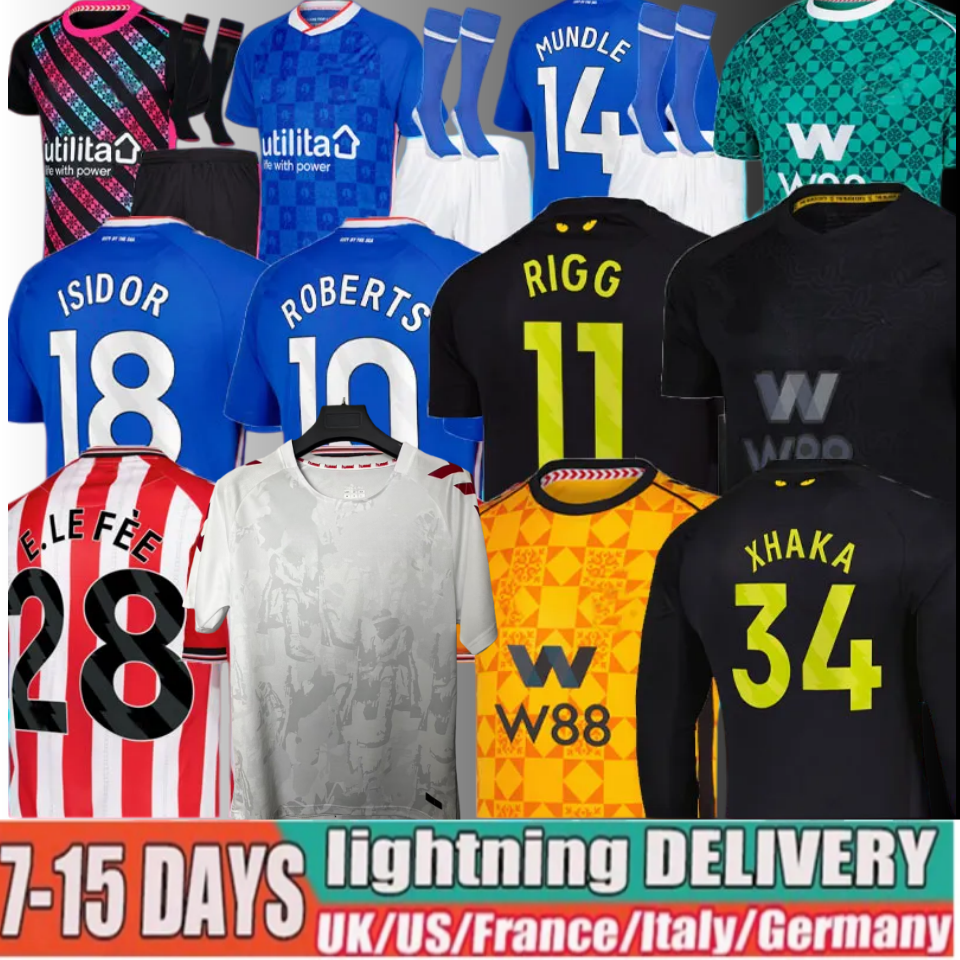 S-4XL 25 26 sunderland soccer jersey Isidor AWAY third Blackout Diarra Adingra Mayenda Rigg ROBERTS ba CLarke ALDERETE 2025 2026 football shirts top men kids kit 3RD