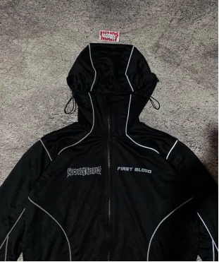 Korean minimalist mountain outdoor hooded mens and womens sportswear Y2K fashionable loose windproof warm zipper jacket 250403