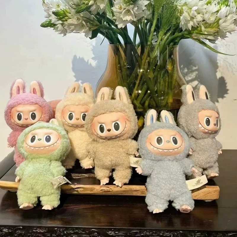 2024 New Ordinary Style Blind Box Labubu Monsters Exciting Macarons Series Toys Cute Action Animated Characters Dolls Childrens Gift ToysT250407
