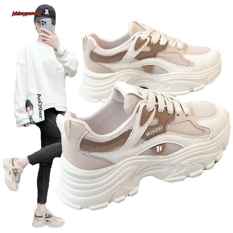 Fashion Women Breathable Sneakers Summer Hot Sale Mesh Lace-up Casual Walking Shoes Ladies Tennis Volleyball Shoe Versatile ddmypanda