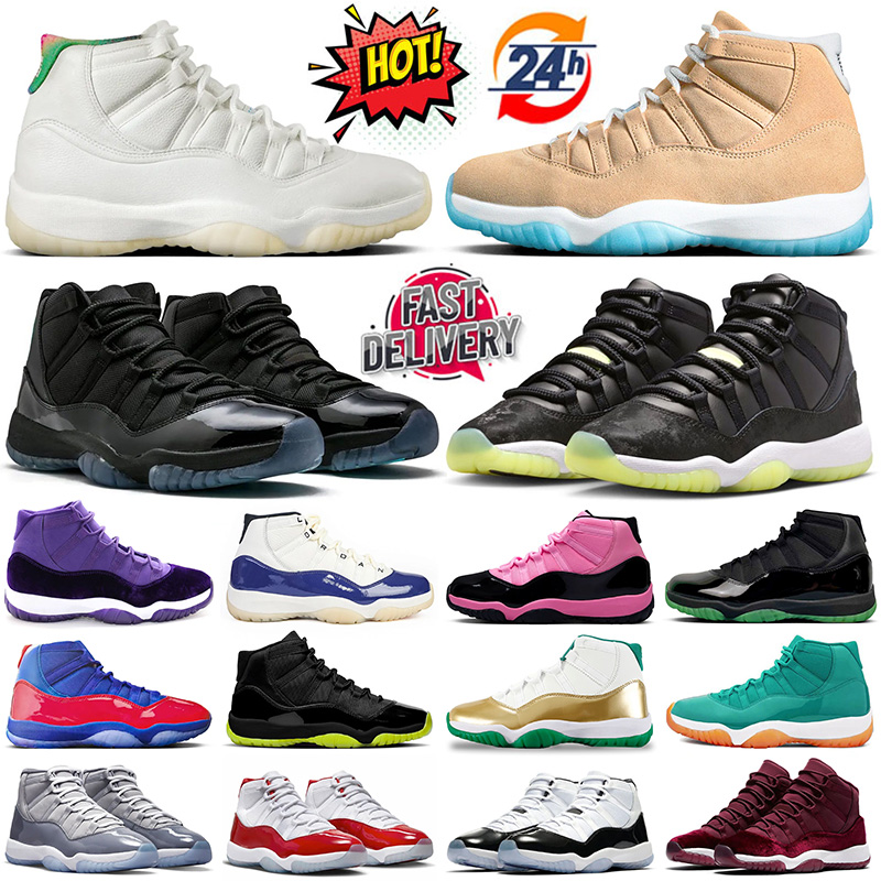 H-Town 11 11s Basketball Shoes Women Men Mojave Las Vegas Atlanta Pearl Rare Inner Beast Gamma Blue Cherry Cool Grey Mens Trainers Outdoors Sneakers