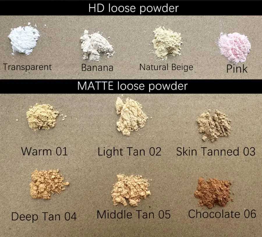 Customized Loose Setting Powder Matte Oil Control Long term Loose Powder Self owned Brand Facial Makeup Waterproof Mineral 5pcsXJ250407