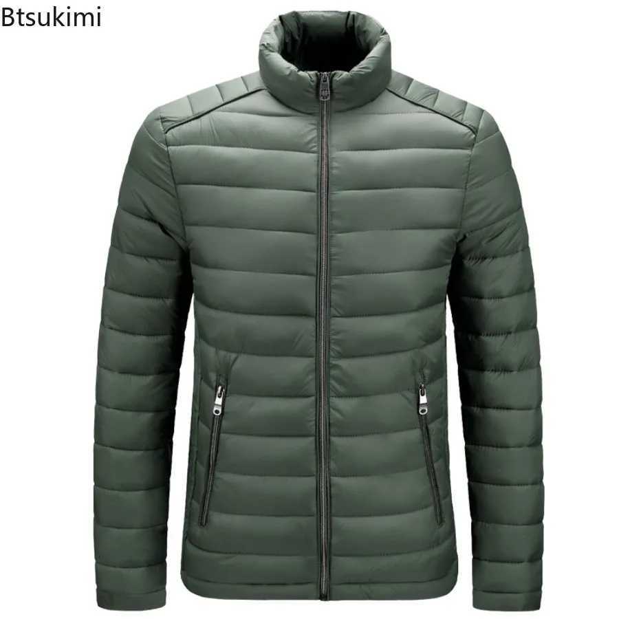 New 2025 Mens Parkas Fashion Autumn Winter Warm Stand Collar Jackets Parkas Coats Casual Windproof Parka Slim Outwear for MenT251107