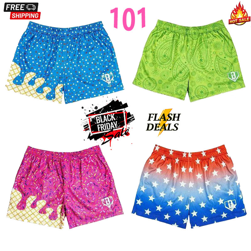 Fashionable Short Youth Shorts high quality Summer Beach Breathable Casual style Shorts Motorcycle 2025 Men Quick Drying BASEBALL LIFESTYLE 101 Pennant