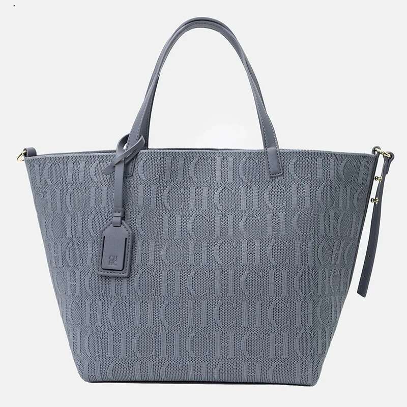CH Solid Color Fashionable Versatile Large-Capacity Handbag Elegant Shopping Ladies Classic Models Of Women's Shoulder Bag