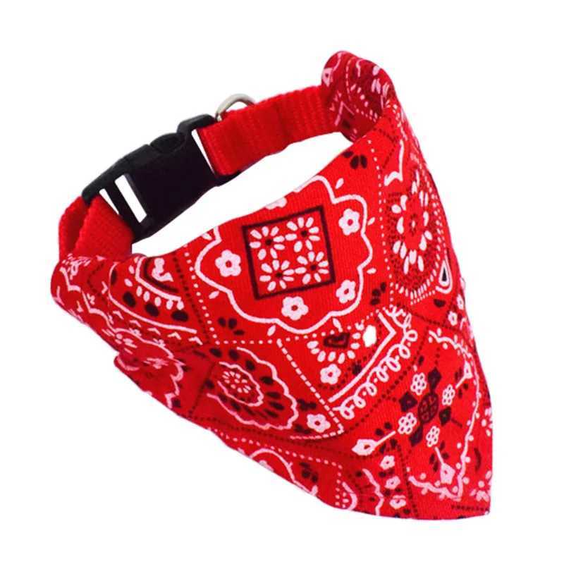 Adjustable dog bandage printed soft collar pet supplies cat scarf Chihuahua puppy collar M250407