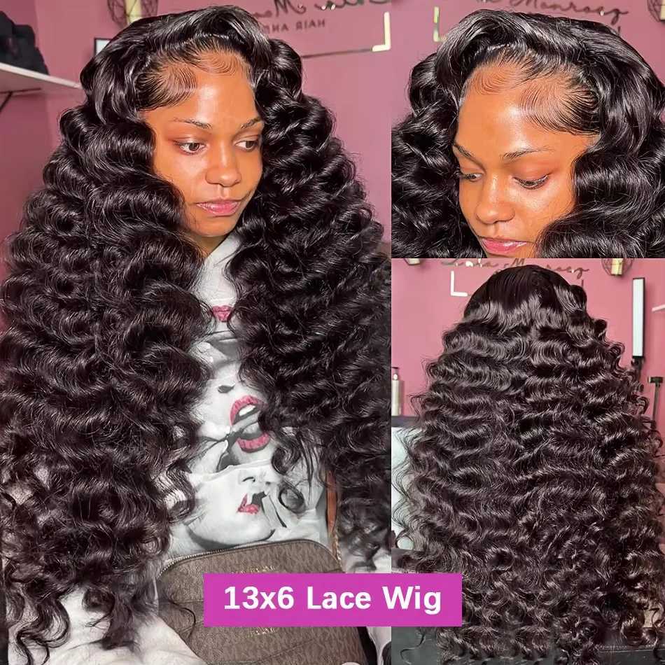 13x6 Hd Lace Frontal Wig Loose Deep Wave Curly Human Hair 100 Preplucked 13x4 Water Wave Front Wigs For Black Women Brazilian W251107