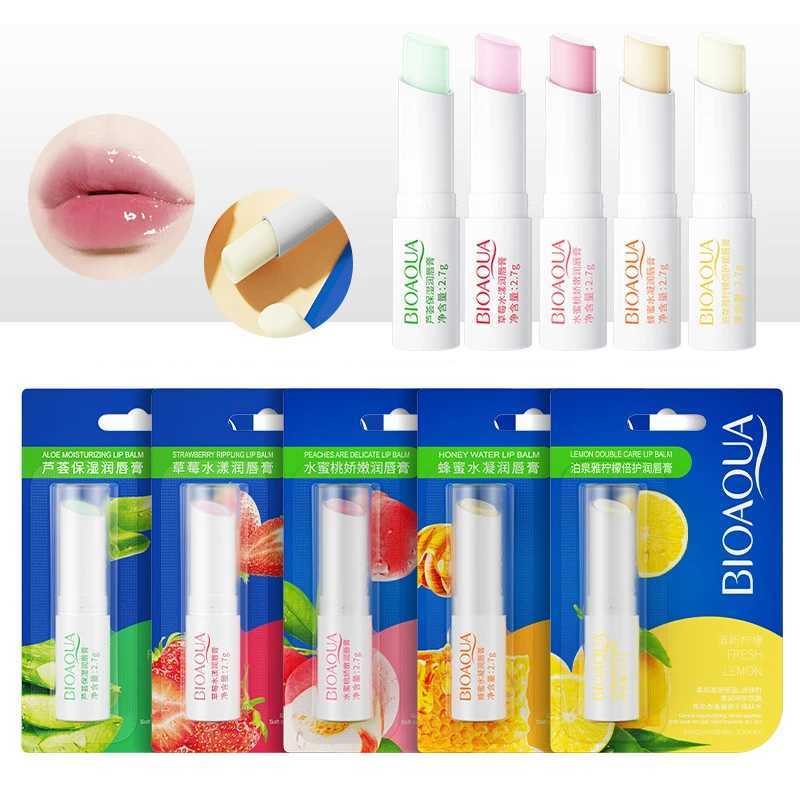5 pieces BIOAQUA natural fruit lipstick moisturizing jelly nourishing skin care lipstick lasting lipstick W250407