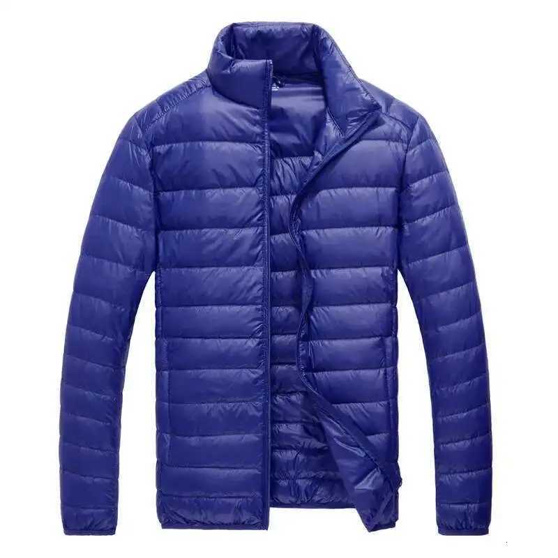 Lightweight Warm Coat Mens Winter Parkas Jacket Royal Blue Black Gray Red Green Male Light And Thin CoatsT251107