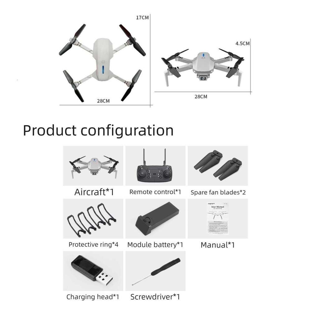 E88 Drone Long Endurance High Definition 8K Aerial Photography Quadcopter Remote Control Aircraft Model Toy