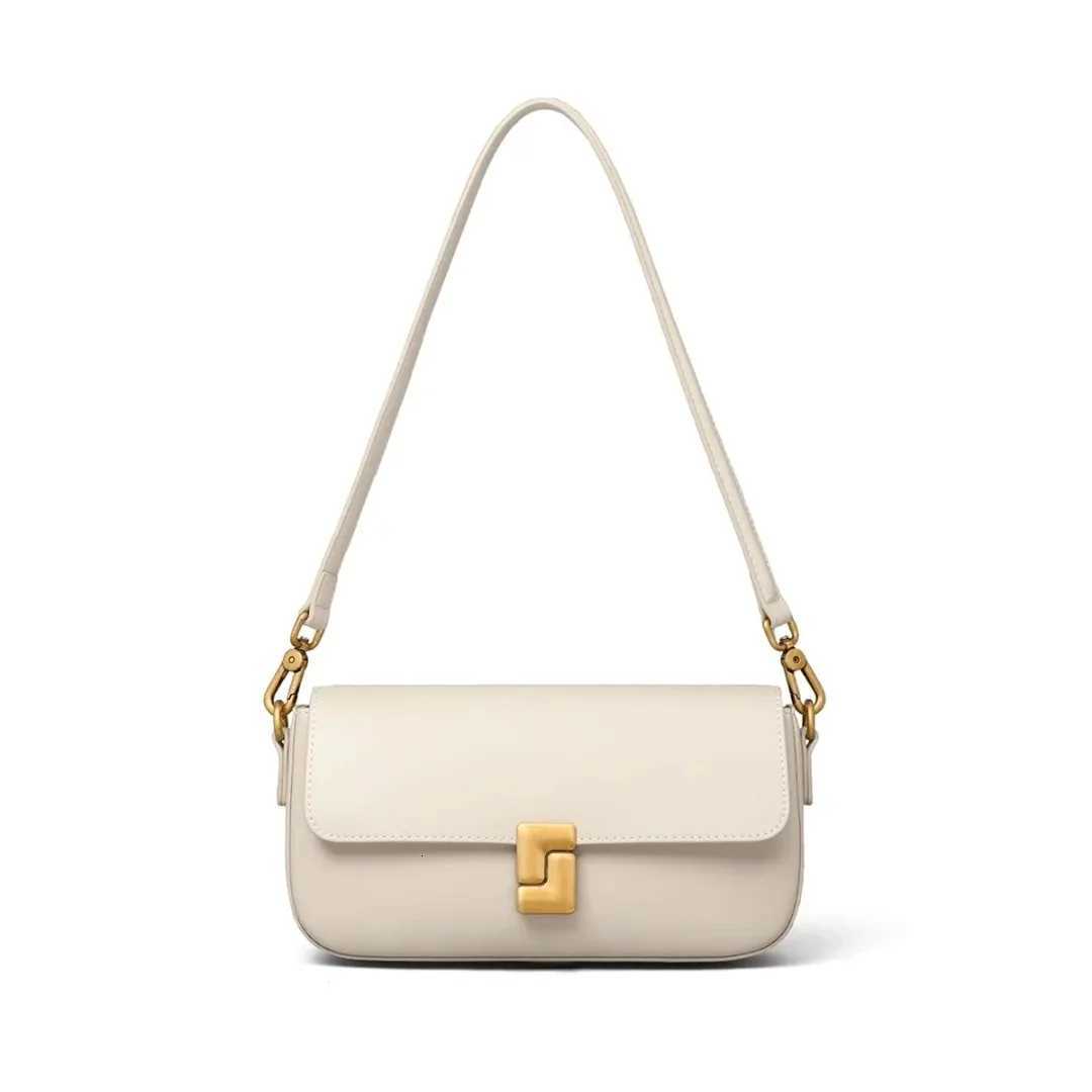 Genuine Leather Womens Underarm Small Square Bag - Summer Lightweight Casual Crossbody Versatile Single-Shoulder BagW251107