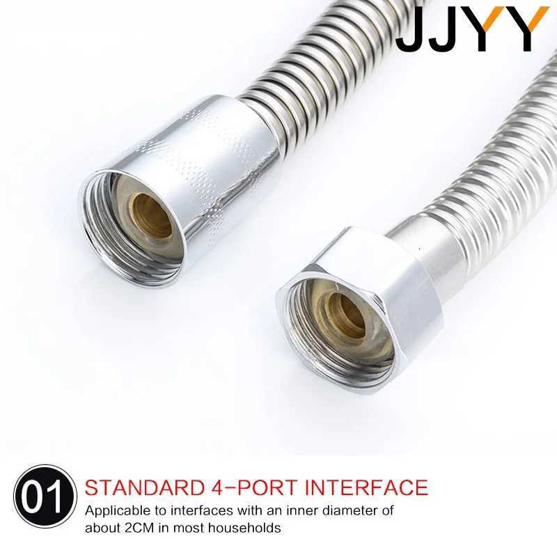 Stainless Steel Shower Hose 15M 2M ible Thick Silicone High Pressure Resistant Bathro Faucet Hose Y251107