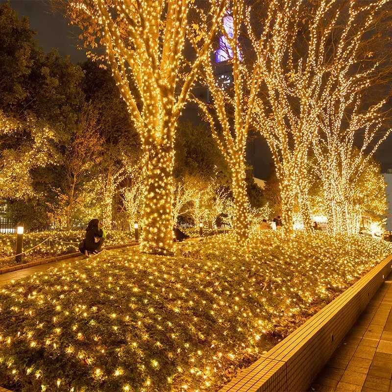LED Garland String Lights 10m 30m 50m 100m Christmas Tree Wedding Decoration Waterproof Fairy Light Indoor Outdoor 220V EU Lamp W251107