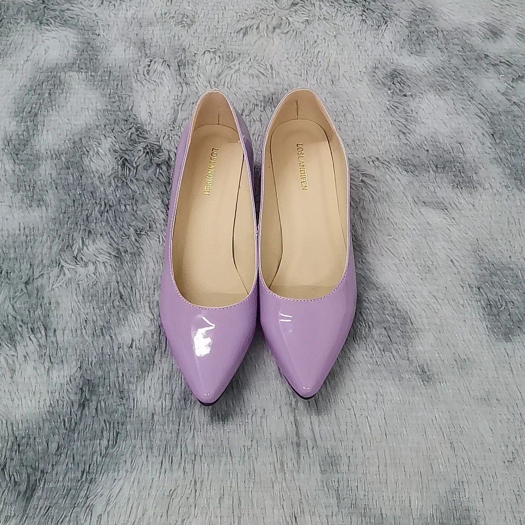 Classic Sexy Pointed Toes 5cm Low Med Kitten High Heels Womens Pump Shoes Spring Dress Wedding Shoes Large Size 35-42 250402 - view 3