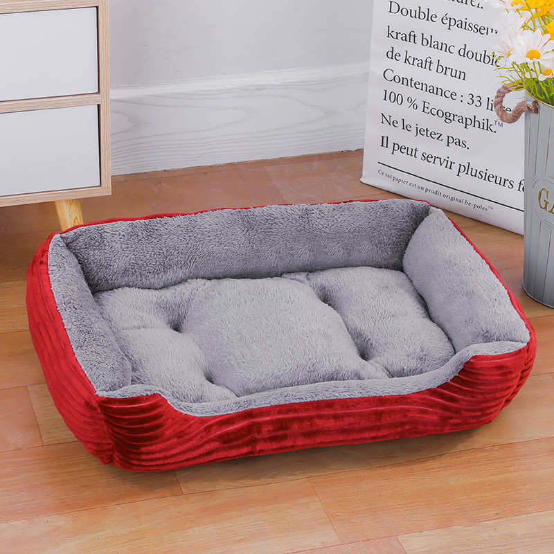 Drop transport multi-color pet big dog bed warm dog house soft nest dog basket waterproof kennel cat puppy large kennel - view 7