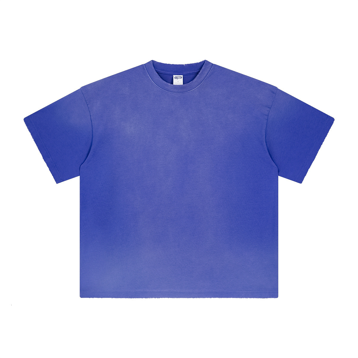 Large Wear | 2025 Spring/Summer New Product Spray Ma Liu Make Old Wash Water Men's T-shirt Street Trendy Short Sleeve Men