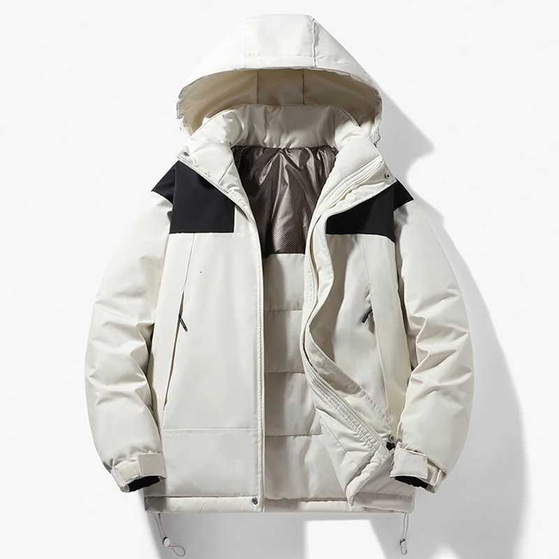 Men Winter New Warm Parkas Jacket Men Hooded Waterproof Outdoor Coat Detachable Hat Windproof Jacket Men Brand Clothing MaleT251107