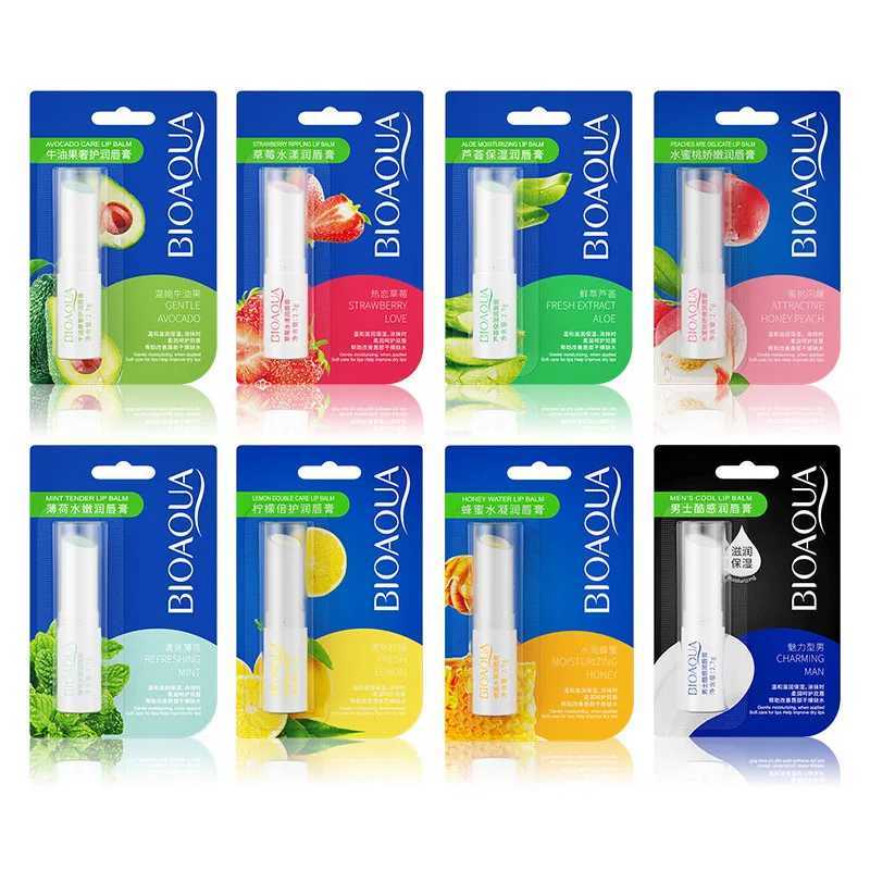 5 pieces BIOAQUA natural fruit lipstick moisturizing jelly nourishing skin care lipstick lasting lipstick W250407