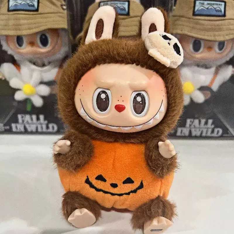Labubu Halloween Vinyl Pumpkin Monster Carnival Vinyl Plush Doll Pendant Childrens Festival Gift Backpack Decoration Doll GiftT250407