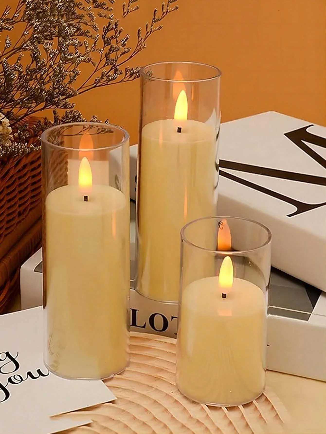6 Pcs Flameless Candle Lights Bullets And Swinging Led In Three Sizes Available For Aa Battery Powered Gifts And Home Decor W251107