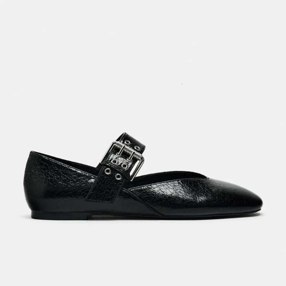2025 Women Flats Shallow Mouth Autumn Pointed Toe Loafers Ballerinas New Fall Leopard Retro Dress Shoes Atos De Mujer