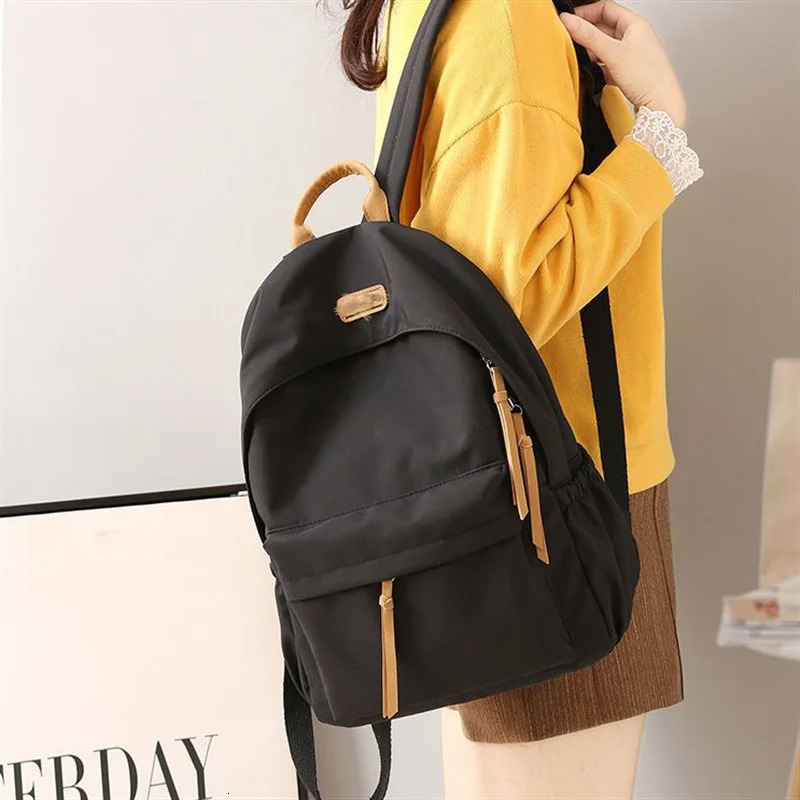High School Harajuku Ins Versatile School Bag Middle School Students Junior High School Trend Backpack Style Backpack 250402