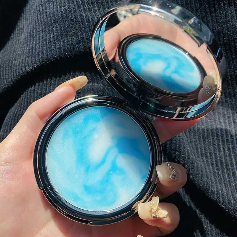 1 piece of oil control long-lasting matte powder with powder puff makeup powder waterproof dry and wet facial powderXJ250407