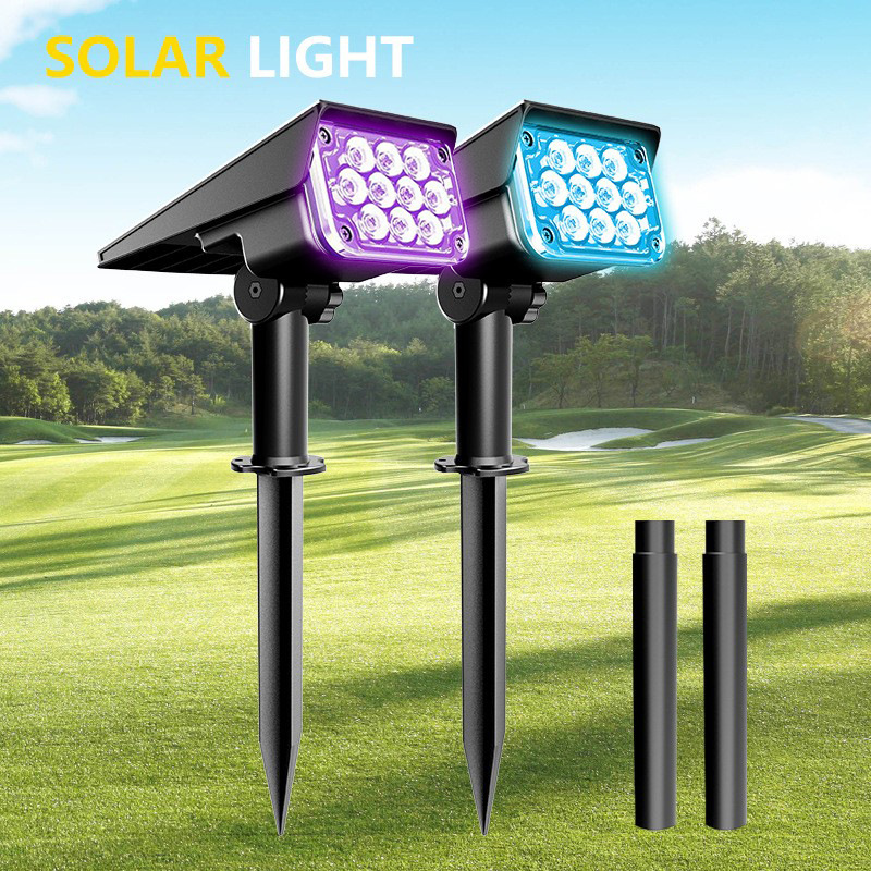 Energy Saving Waterproof LED Spotlights with Built-in Solar Panels for Outdoors #200-2400