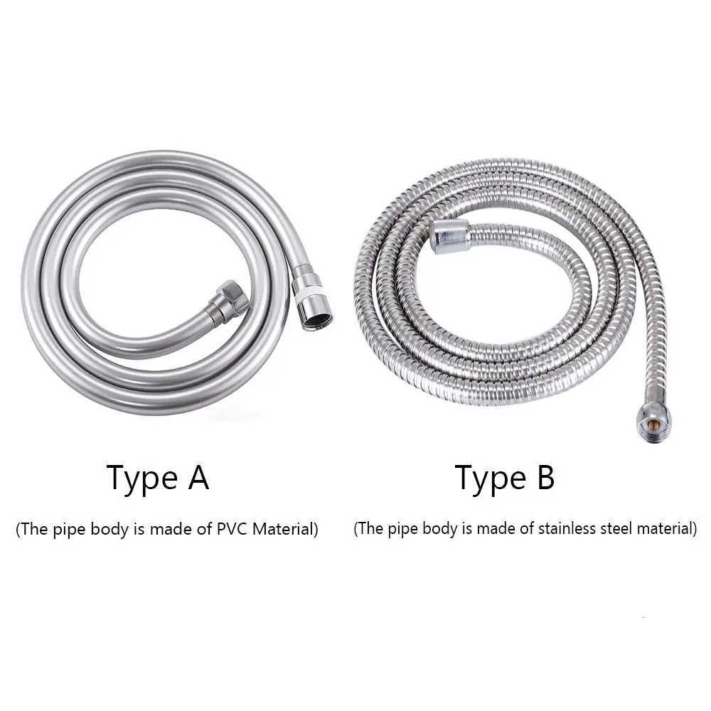 High Pressure PVC/Stainless Steel Handheld Shower Hose Universal Interface ible Anti Winding Explosion-proof Shower Tube Y251107