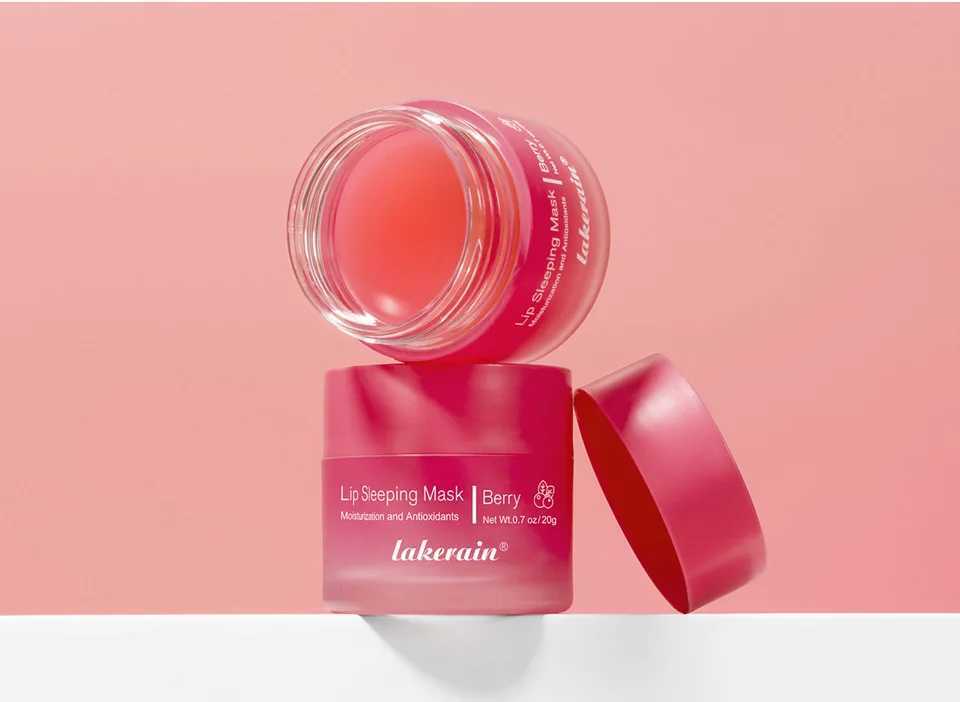 Lakerain 4-color sleeping lipstick reduces lip lines removes dead skin and naturally enhances compound moisturizing and hydration W250407