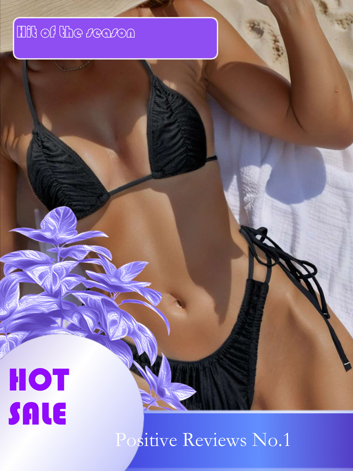Dongdumaoyi Sexy Pleate Micro Bikini Women Halter Black Push Up Bra Drawstring Side Thong Swimsuit Beach Bandage Bathing Suit Swimwear