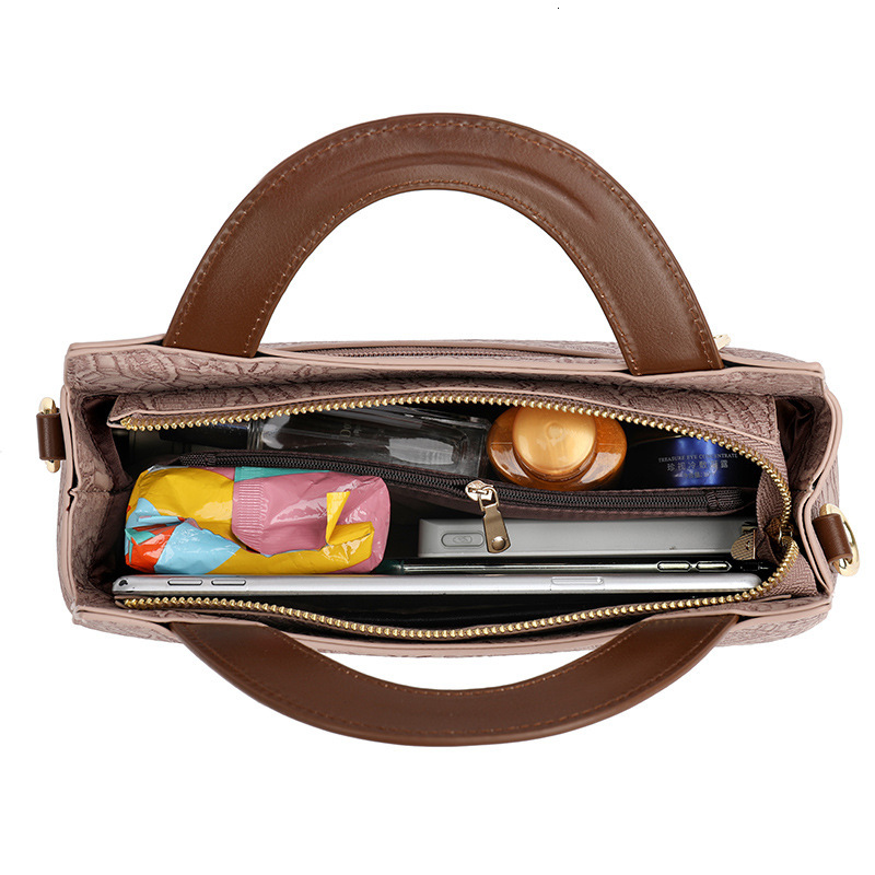 2025 New Handbag Women's Chinese Style Design Bag Niche PU Leather Crossbody Shoulder Bag