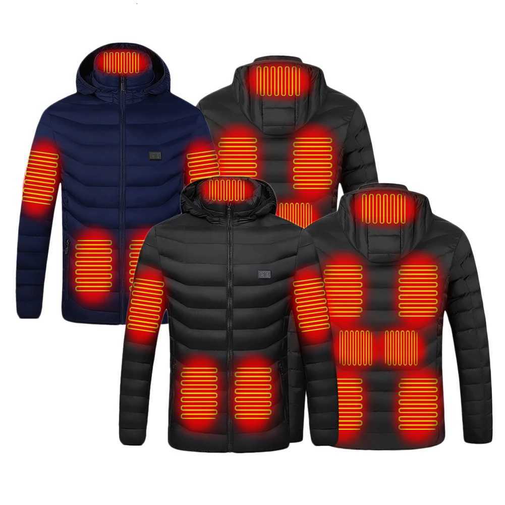 15 Areas Heated Jacket USB Mens Womens Winter Outdoor Electric Heating Jackets Warm Sports Thermal Coat Clothing Heatable VestT251107