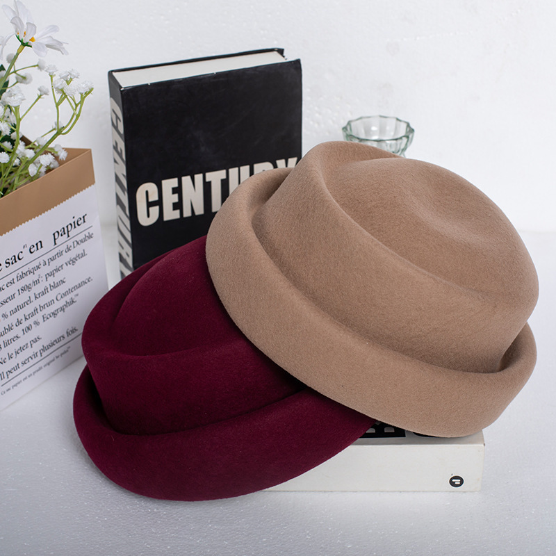 Elegant Sweet Style Wool Beret for Women Autumn and Winter Hat French Age-Reducing Princess Hat 250118