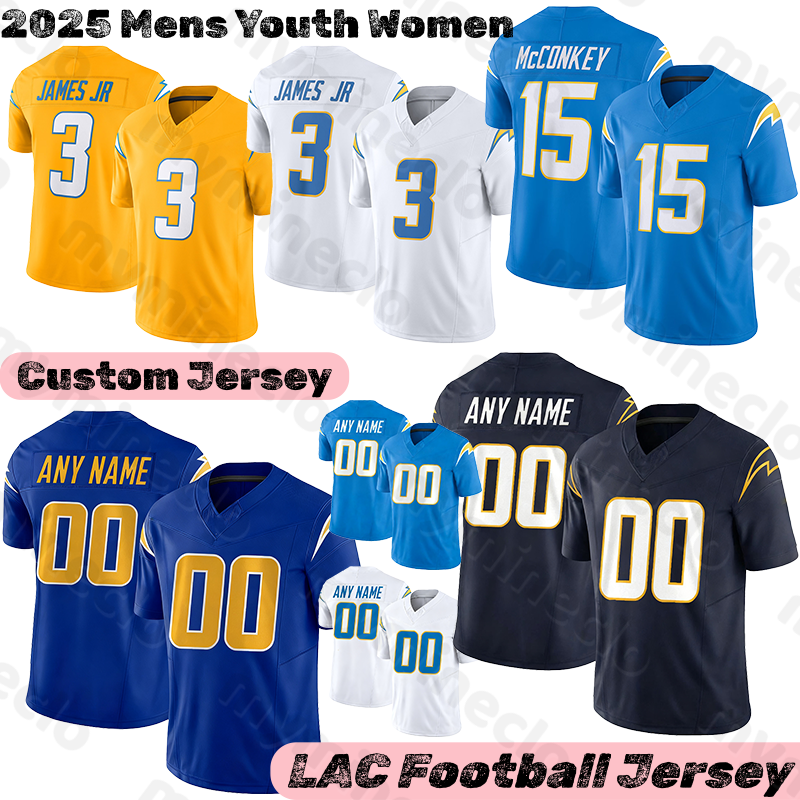 Los AngelesCity ChargersS jersey Justin Herbert Ladd McConkey Allen Vidal Gadsden II Dicker Alt James Mack Dissly Tuipulotu Henley Johnson Harris football jerseys