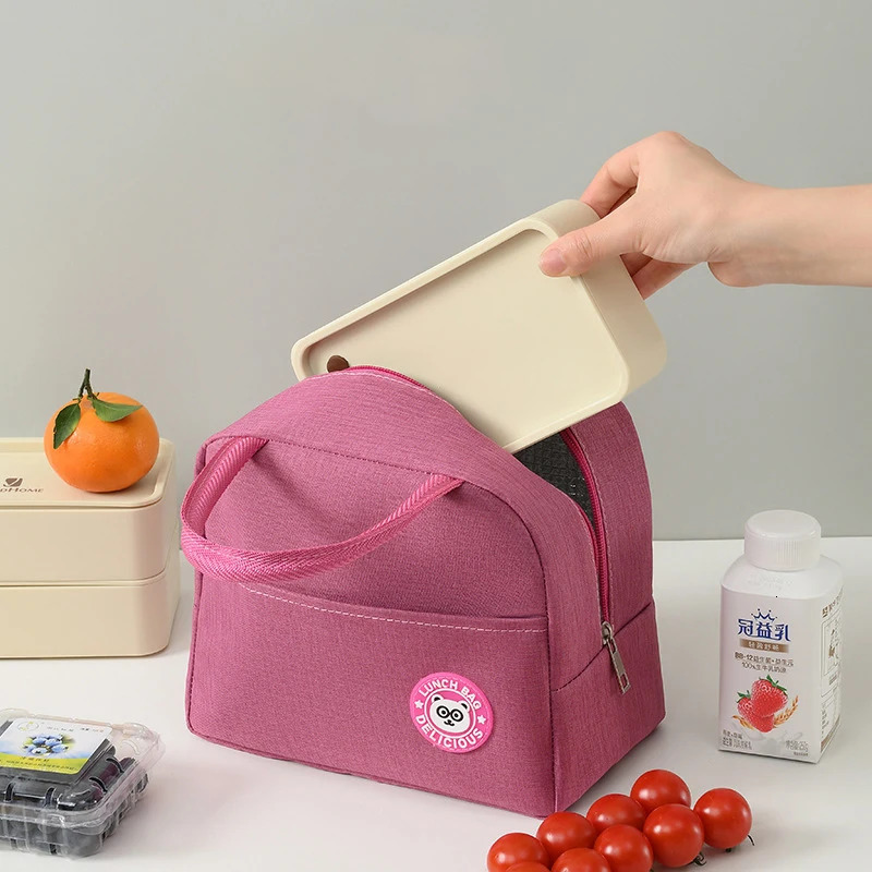 Fashionable beer lunch bag childrens large capacity handbag picnic beverage box outdoor office food 250401