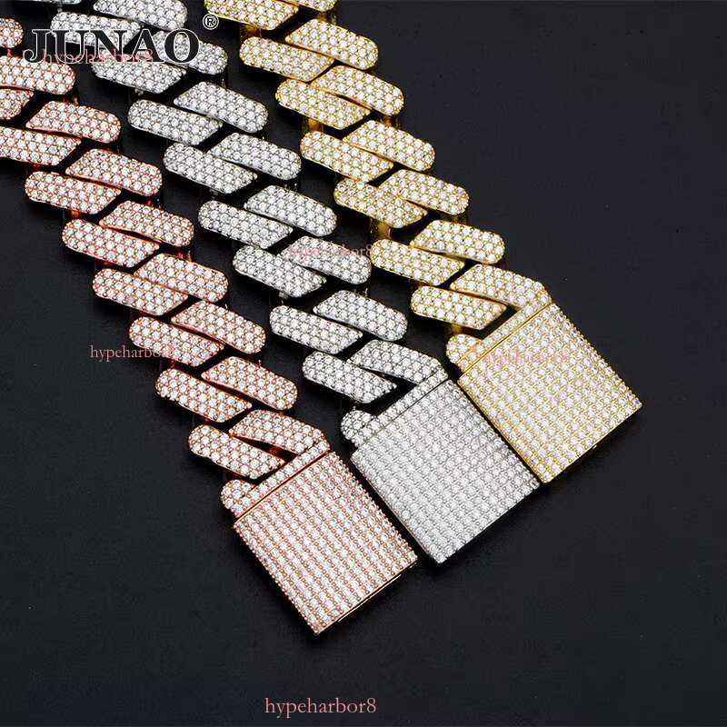 Leo 20mm wide gold, sier, rose gold plated brass chain, hip-hop Cuban chain bracelet necklace, men's and women's accessories