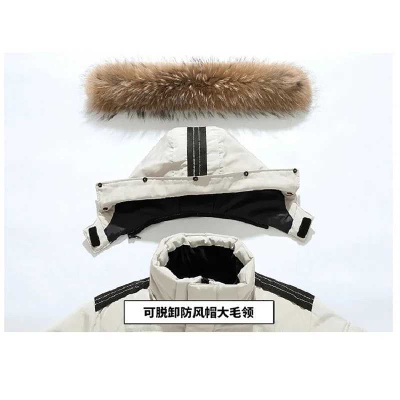 -20 Degree Winter Jackets Mens Casual Warm Thicken High Quality Men Winter Coat Fur Collar Hooded Duck Down Jacket ManT251107