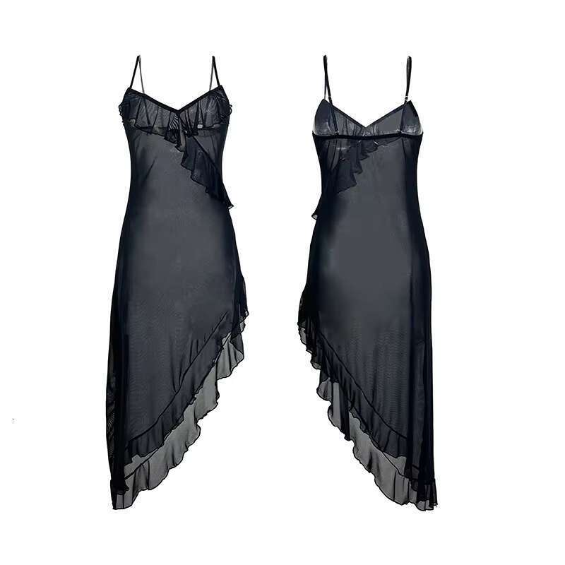 Hot Sale Women Gerie Transparent Dress Slip Dresses Multi Color Sexy Perspective Pamas