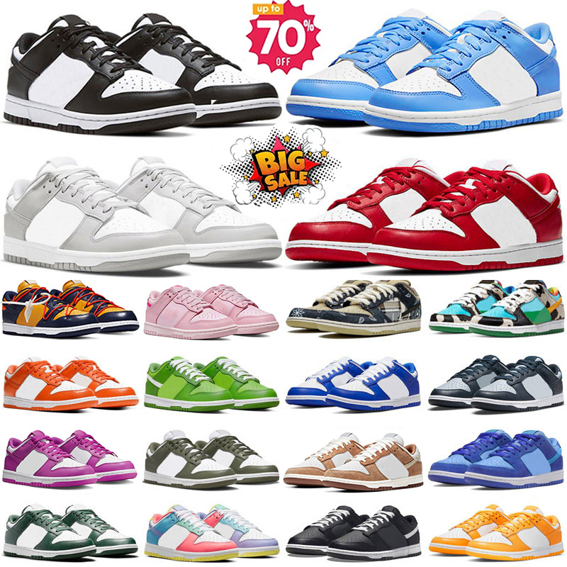 Designer Running Shoes Men Sneaker Black White Panda UNC Blue Grey Fog Photon Syracuse Candy Vintage Green Sail Trail Women Trainers Sports Eur 36-48